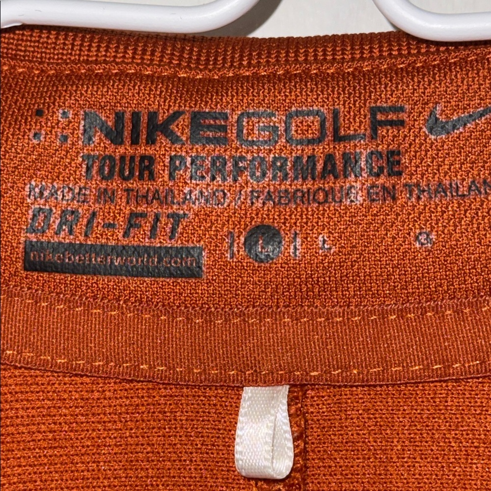 Nike Golf Dri-Fit Victory Pique Polo Shirt Women’s Large L Orange - Picture 5 of 9